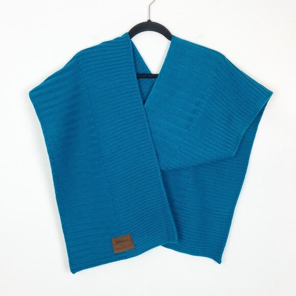 Timberland Knit Scarf Teal Blue - Picture 2 of 5